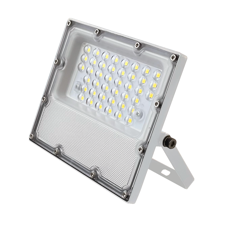 LED SMD WHITE FLOOD LUMINAIRE IP65 10W 6000K 1200Lm 100-277V AC RA80 IK08 5YRS BREATHING VALUE J1060W