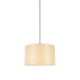 PENDANT LAMP NATURAL WOOD BEIGE FABRIC SHADE 1XΕ27 H56CM D27CM CLIFF MP21858 PENDANT LAMP NATURAL WOOD BEIGE FABRIC SHADE 1XΕ27 H56CM D27CM CLIFF MP21858