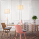 PENDANT LAMP NATURAL WOOD BEIGE FABRIC SHADE 1XΕ27 H56CM D27CM CLIFF MP21858 PENDANT LAMP NATURAL WOOD BEIGE FABRIC SHADE 1XΕ27 H56CM D27CM CLIFF MP21858