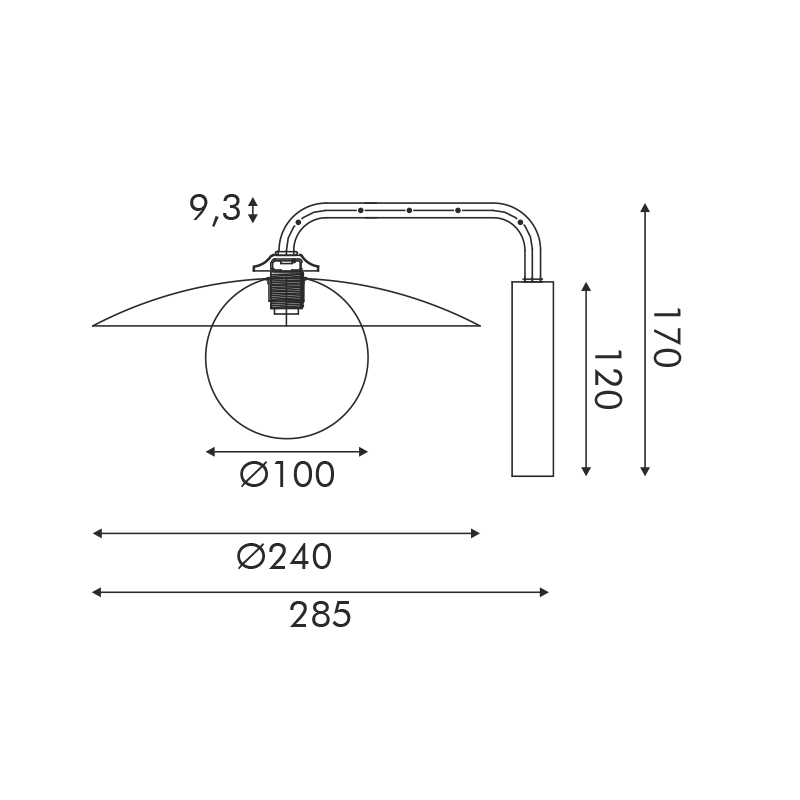 "WALL LAMP 1xG9 WHITE BASE AND PLATE GOLD TUBE WITH ACRYLIC SHADE " HM235W1 "WALL LAMP 1xG9 WHITE BASE AND PLATE GOLD TUBE WITH ACRYLIC SHADE " HM235W1