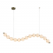 "PENDANT LAMP LED 20W 1500LM 3000K IP20 GOLD ALUMINIOUM + ACRYLIC " HM238LEDP13