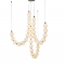 "PENDANT LAMP LED 54W 4000LM 3000K IP20 GOLD ALUMINIOUM + ACRYLIC " HM238LEDP36