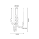 "PENDANT LAMP LED 54W 4000LM 3000K IP20 GOLD ALUMINIOUM + ACRYLIC " HM238LEDP36