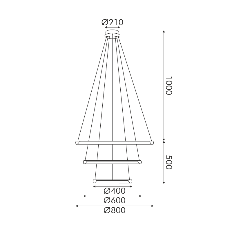 "PENDANT LUMINAIRE LED 60W 4800LM CCT IP20 BLACK METAL + ACRYLIC " HM23LEDP3BKCCT "PENDANT LUMINAIRE LED 60W 4800LM CCT IP20 BLACK METAL + ACRYLIC " HM23LEDP3BKCCT