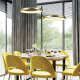 "PENDANT LUMINAIRE LED 24W 1900LM CCT IP20 GOLD METAL+ACRYLIC " HM23LEDP40GDCCT