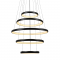 "PENDANT LUMINAIRE LED 80W 6400LM CCT IP20 BLACK METAL+ ACRYLIC " HM23LEDP5BKCCT