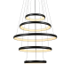"PENDANT LUMINAIRE LED 80W 6400LM CCT IP20 BLACK METAL+ ACRYLIC " HM23LEDP5BKCCT
