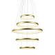 "PENDANT LUMINAIRE LED 80W 6400LM CCT IP20 GOLD METAL+ ACRYLIC " HM23LEDP5GDCCT "PENDANT LUMINAIRE LED 80W 6400LM CCT IP20 GOLD METAL+ ACRYLIC " HM23LEDP5GDCCT