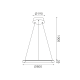 "PENDANT LUMINAIRE LED 48W 3800LM CCT IP20 BLACK METAL + ACRYLIC " HM23LEDP80BKCCT "PENDANT LUMINAIRE LED 48W 3800LM CCT IP20 BLACK METAL + ACRYLIC " HM23LEDP80BKCCT