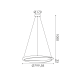 "PENDANT LUMINAIRE LED 42W 3300LM CCT IP20 GOLD METAL + ACRYLIC " HM24LEDP80GDCCT "PENDANT LUMINAIRE LED 42W 3300LM CCT IP20 GOLD METAL + ACRYLIC " HM24LEDP80GDCCT