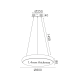 PENDANT LUMINAIRE LED 70W 5600LM CCT BLACK METAL D80XH8CM KALLISTA HM27LEDP80BKCCT
