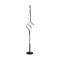 FLOOR LUMINAIRE LED 48W 3800LM CCT IP20 BLACK ALUMINIUM + ACRYLIC " HM607LEDFBKCCT