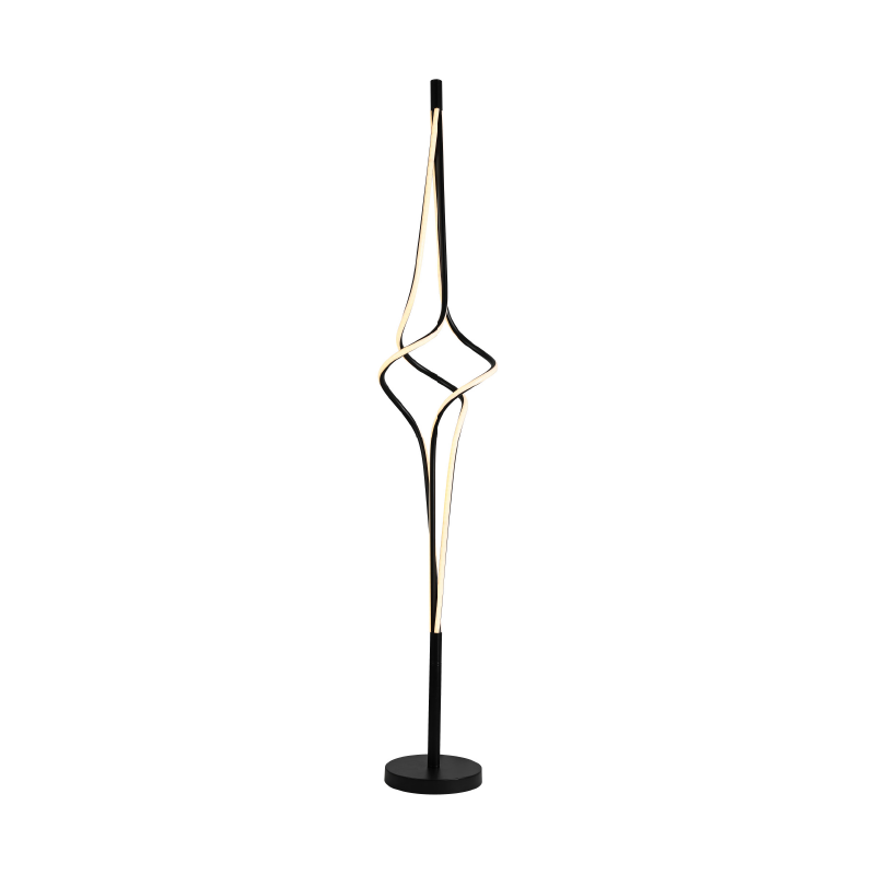 FLOOR LUMINAIRE LED 48W 3800LM CCT IP20 BLACK ALUMINIUM + ACRYLIC " HM607LEDFBKCCT