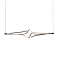 "PENDANT LAMP LED 48W 3800LM CCT IP20 BLACK ALUMINIUM + ACRYLIC " HM607LEDPBKCCT