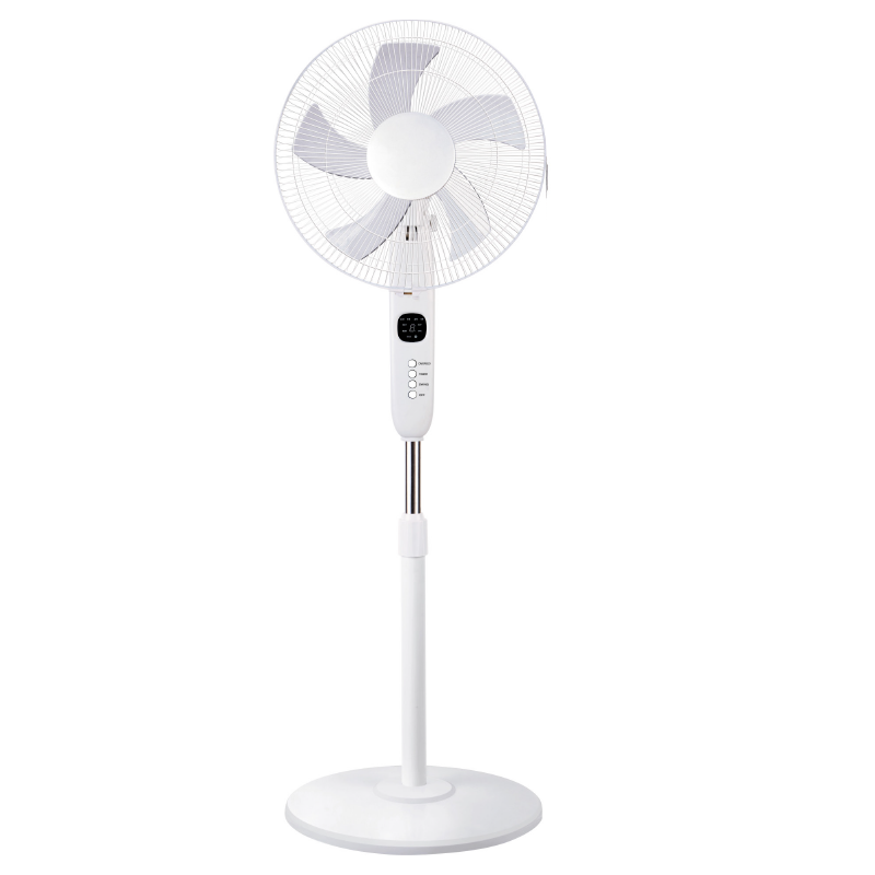 STAND FAN, WHITE WITH 5 TRANSPARENT BLADES, REMOTE CONTROL, TIMER, DIAM45, AC 55W FANSFPW10R