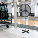 INDUSTRIAL STAND FAN, ALUMINUM, BLACK WITH 2 BLACK BLADES, DIAM65, AC 160W FANSPFLB30R