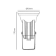 Garden light GU10 Grey BT9014R