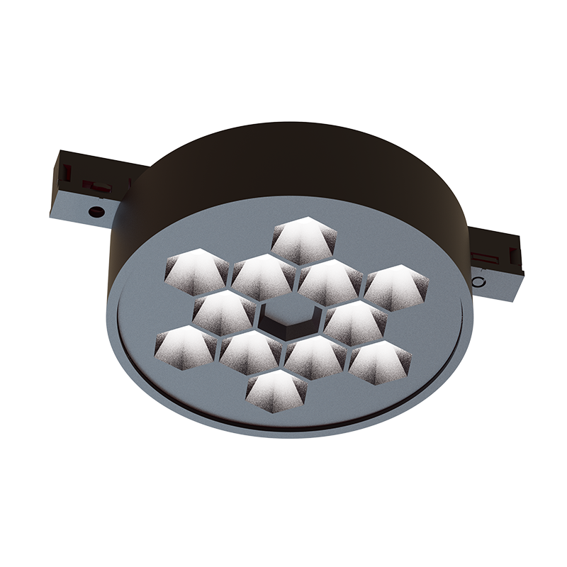 MINI BLACK MAGNETIC LUMINAIRE 24V DC 5W 3000K 270LM 50° RA90 5YRS Φ71*32ΜΜ TREYE530B