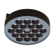 MINI BLACK MAGNETIC LUMINAIRE 24V DC 10W 3000K 620LM 50° RA90 5YRS Φ97*32ΜΜ TREYE1030B