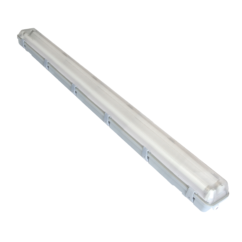 WATERPROOF LUMINAIRE T8 1X18W PC WITHOUT BALLAST 6CLIP AC.7118PCE
