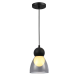 JULIETTE-PENDANT LAMP BLACK GLASS CONVENTIONAL IP20 1xE27 150xH1250mm LT1520PBK