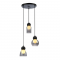 JULIETTE-PENDANT LAMP BLACK GLASS CONVENTIONAL IP20 3xE27 330XH1255mm LT38233PBK
