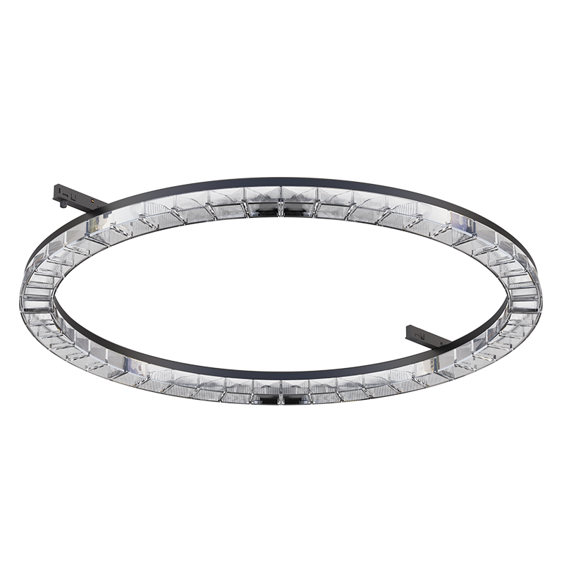 TKOR-MINI TRACK ROUND LINEAR LIGHT BLACK / WHITE 45° BEAM ANGEL 30W 3000K 24V DC 5 YEARS WARRANTY TKOR3030