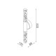OASIS-WALL LAMP GOLD ALUMINIUM LED COB 13W CCT 650LM IP20 120X88X533MM CN2W13PGCCT
