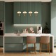 ASIAN-PENDANT LAMP*4 SAND BLACK ALUMINIUM LED SMD 42W CCT 2730LM IP20 965X164X1500MM CN4P42WBKCCT