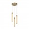 CANDELERA-PENDANT LAMP*3 GOLD ALUMINIUM LED SMD 21W CCT 1470LM IP20 265X1500MM CN3P21GCCT