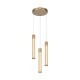 CANDELERA-PENDANT LAMP*3 GOLD ALUMINIUM LED SMD 21W CCT 1470LM IP20 265X1500MM CN3P21GCCT