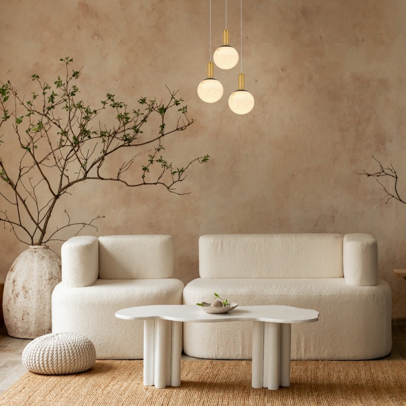 MARBELLA-PENDANT LAMP*3 SAND BLACK ALUMINIUM LED SMD 33W CCT 2145LM 440X440X1500MM CN3PMBKCCT