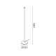 MYSTIQUE-FLOOR LAMP GOLD ALUMINIUM LED SMD 36W DIMMABLE 2700K 2160Lm IP20 220X220X1485MM CNF36GDIM