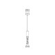 OASIS-PENDANT LAMP BRONZE ALUMINIUM LED COB 7W CCT 350LM IP20 50X50X1500MM CNP7PBRCCT