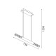 OASIS-PENDANT LAMP SAND WHITE ALUMINIUM LED COB 15W CCT 750LM IP20 738X90X1500MM CNLP15PGWCCT