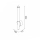 MYSTIQUE-WALL LAMP BROWN ALUMINIUM LED SMD 11W CCT 660LM IP20 100X79X500MM CNW11CACCT