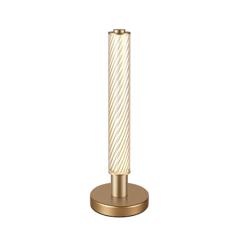 MYSTIQUE-TABLE LAMP GOLD ALUMINIUM LED SMD 7W DIMMABLE 2700K 420Lm IP20 120X120X385MM CNT7GDIM
