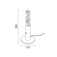 OASIS-TABLE LAMP SAND WHITE ALUMINIUM LED COB 7W DIMMABLE 2700K 350LM IP20 150X150X380MM CNT7PWDIM