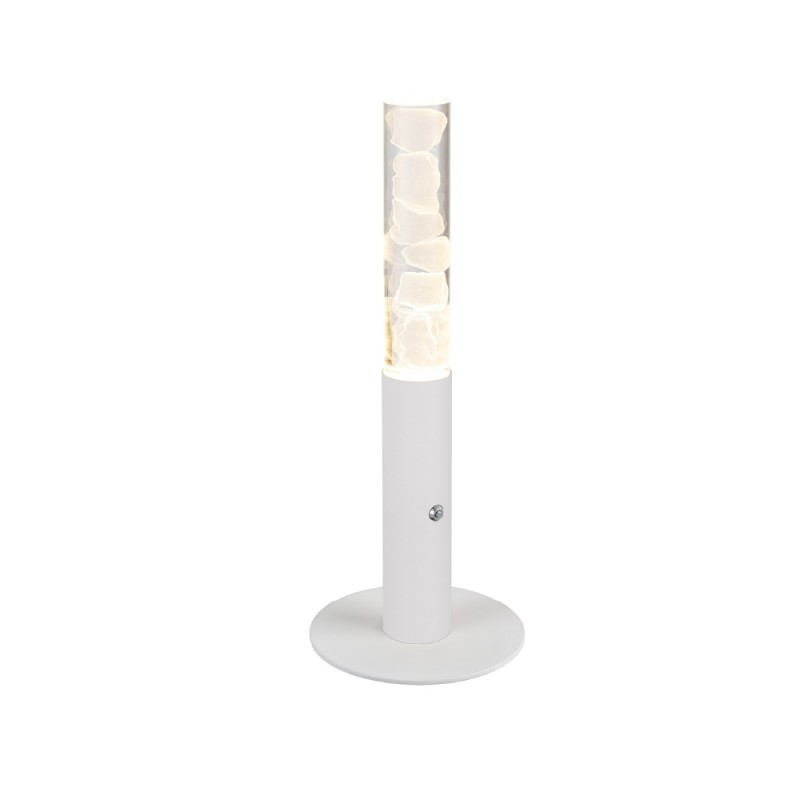 OASIS-TABLE LAMP SAND WHITE ALUMINIUM LED COB 7W DIMMABLE 2700K 350LM IP20 150X150X380MM CNT7PWDIM