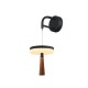 ASIAN-WALL LAMP SAND BLACK ALUMINIUM LED SMD 11W CCT 715LM IP20 164X222X400-700MM CNW11WBKCCT