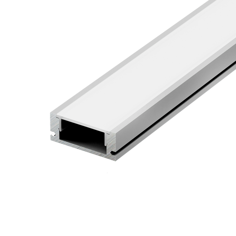 MINI  ALUMINIUM PROFILE CEILING/WALL WITH OPAL DIFFUSER 2m/pc P109U100M
