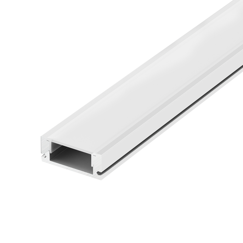 MINI ALUMINIUM PROFILE  WHITE CEILING/WALL WITH OPAL DIFFUSER 2m/pc P109W100M