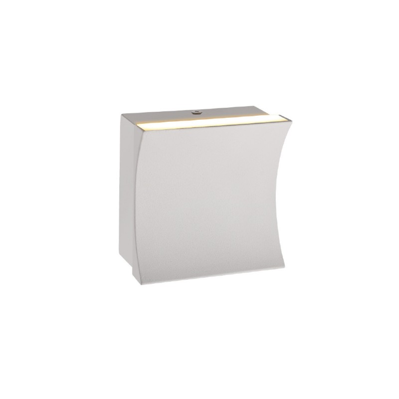 CHESSY-WALL LAMP SAND WHITE ALUMINIUM LED SMD 7W CCT 350Lm IP20 105X105X55MM CNW7WCCT