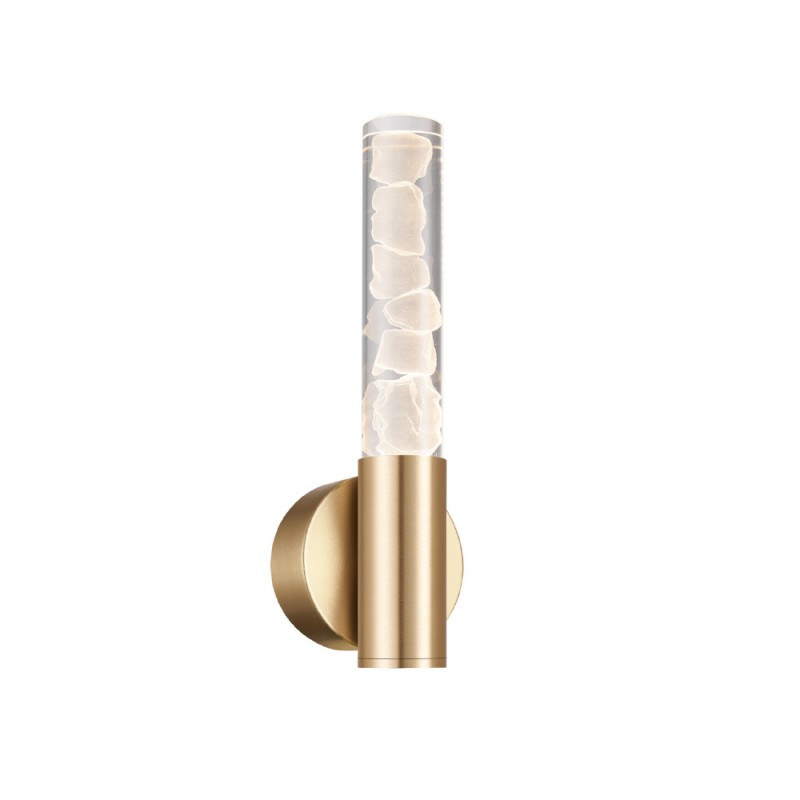 OASIS-WALL LAMP  BRASS GOLD ALUMINIUM LED COB 7W CCT 350LM IP20 100X88X306MM CNW7PGCCT