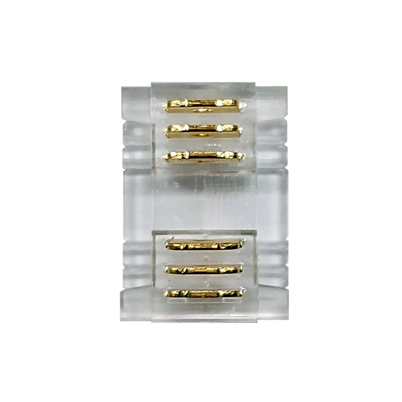 CONNECTOR FOR COB RGB CCT STRIP 12mm WIDTH PCB 6P WITHOUT DARK SEGMENTS PC12RGBCCTMIDC