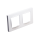 PRIME 2 GANG FRAME CLASSIC IP20 WHITE 1000120101