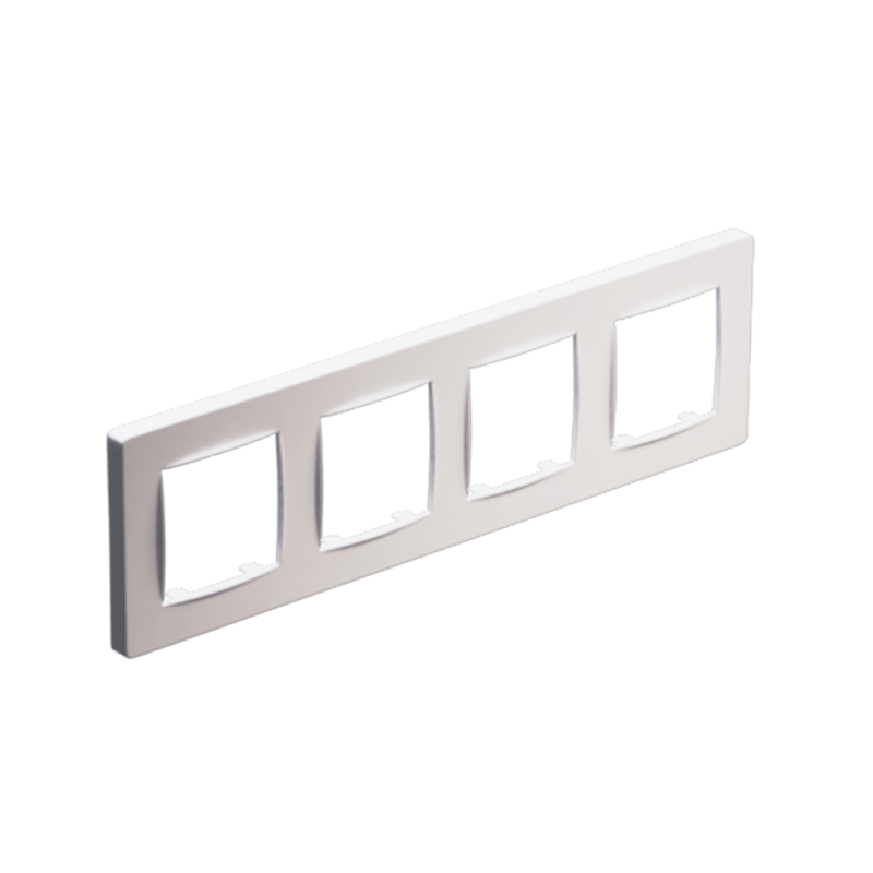 PRIME 4 GANG FRAME CLASSIC IP20 WHITE 1000120301