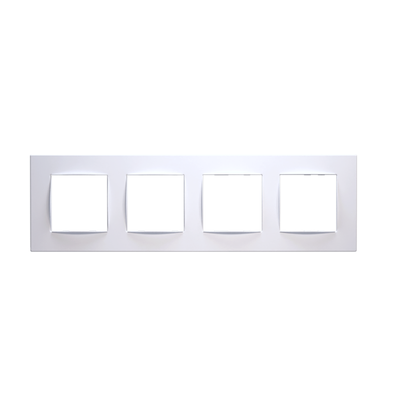 PRIME 4 GANG FRAME CLASSIC IP20 WHITE 1000120301