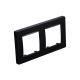 PRIME 2 GANG FRAME CLASSIC IP20 MAT ANTHRACITE 1000120105