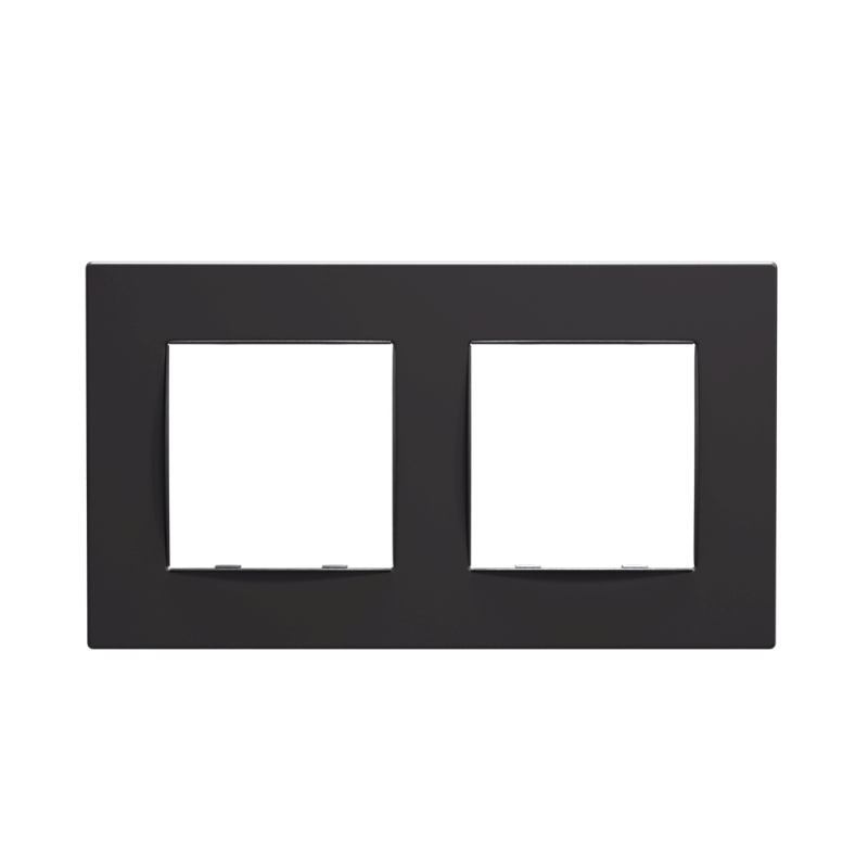 PRIME 2 GANG FRAME CLASSIC IP20 MAT ANTHRACITE 1000120105